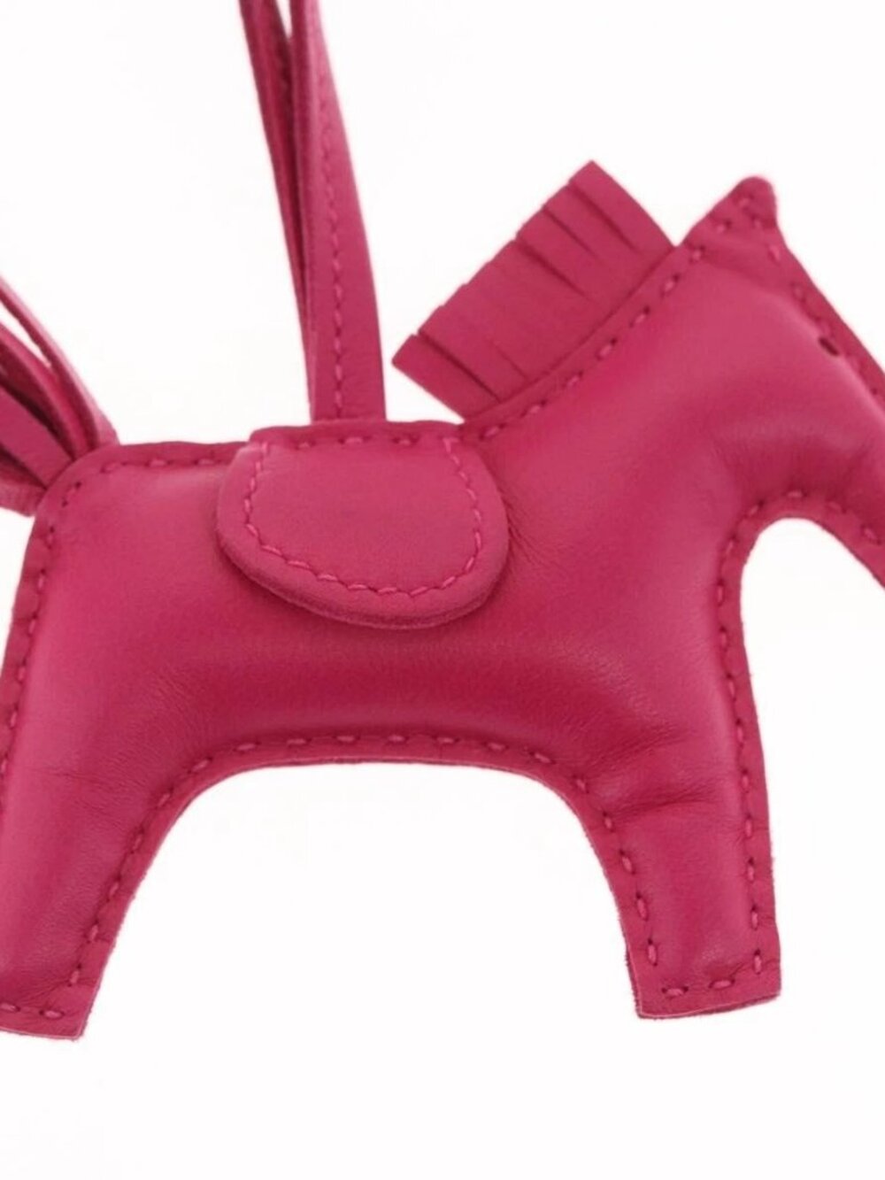 HERMES Rodeo Charm PM Charm Leather Pink Auth ka1569M - Picture 7 of 12